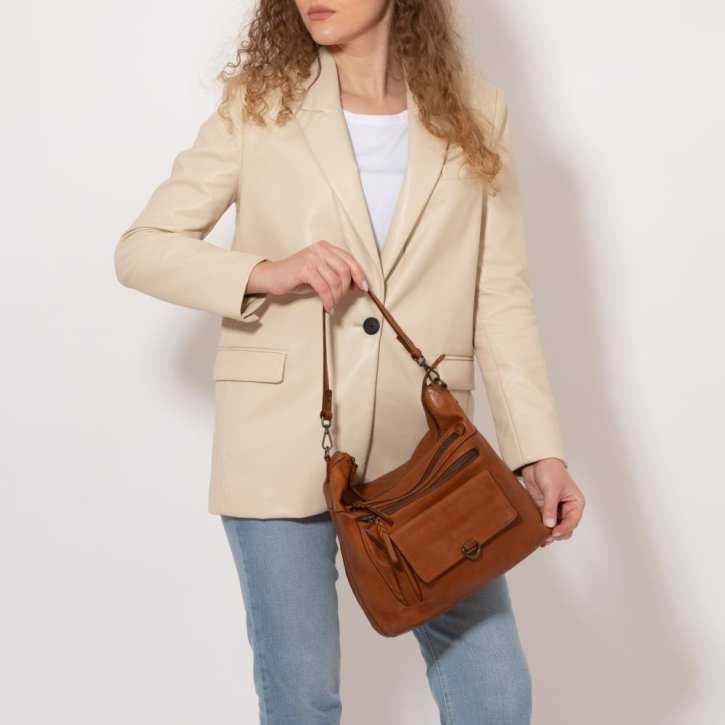 Gianni Conti Umhängetasche cognac